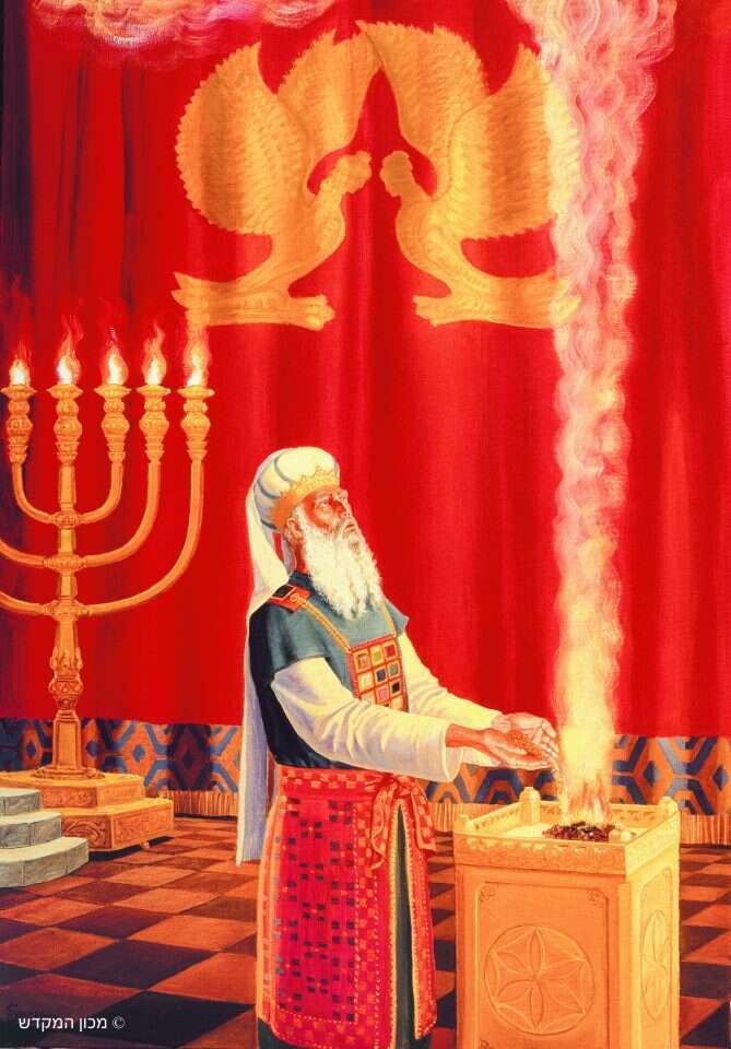 הכהן הגדול ביום הכיפורים. | אדיבות מכון המקדש