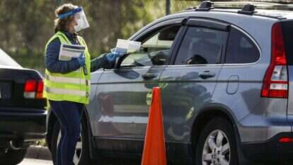 מתחם היבדק וסע בשיקאגו, אילינוי. מאי 2020. | (Joel Lerner/Xinhua דרך Getty)