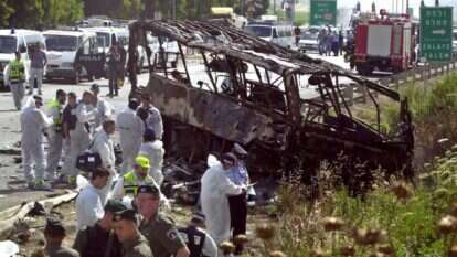 הפיגוע בצומת מגידו, 2002 . העקבות הוליכו לערפאת. | AP