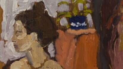 שנים ארוכות תיאבק אדלה על קיומה ועל נישואיה, על כבודה ועל מימוש שאיפותיה. עותה פטנקין, "מודל, עציץ, ווילון". באדיבות גלריה רוטשילד תל אביב שנים ארוכות תיאבק אדלה על קיומה ועל נישואיה, על כבודה ועל מימוש שאיפותיה. עותה פטנקין, "מודל, עציץ, ווילון". באדיבות גלריה רוטשילד תל אביב