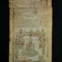 איור של הר הבית, מתוך אותה מגילה. | אוסף כתבי היד העבריים, הספרייה הלאומית