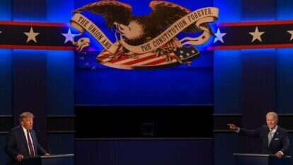 טראמפ וביידן בעימות. | איי.אף.פי