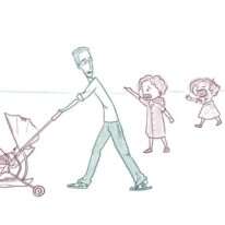 לפחות מישהי אחת נהנית... בית של בנות. איור: ינון פתחיה