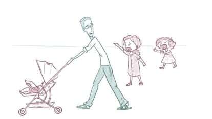 לפחות מישהי אחת נהנית... בית של בנות. איור: ינון פתחיה