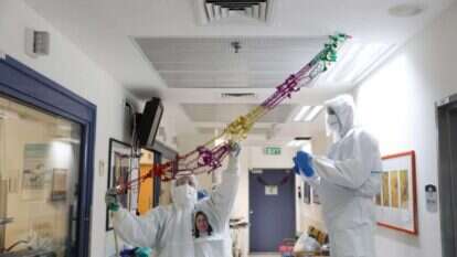 קישוטים לסוכות במרכז הרפואי שערי צדק. אילוסטרציה. | EPA קישוטים לסוכות במרכז הרפואי שערי צדק. אילוסטרציה. | EPA