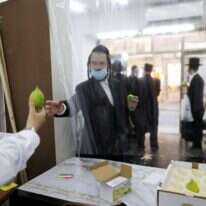 גם המיעוט צריך להתייחס לרוב בכבוד. מכירת ארבעת המינים במאה שערים. | EPA גם המיעוט צריך להתייחס לרוב בכבוד. מכירת ארבעת המינים במאה שערים. | EPA