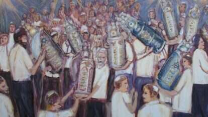 משה רבנו השלים את השירה ואת התורה "עד תֻּמָם". דינה זייפר, "אקסטזה רוחנית", מעורב בעיקר שמן, 2017 משה רבנו השלים את השירה ואת התורה "עד תֻּמָם". דינה זייפר, "אקסטזה רוחנית", מעורב בעיקר שמן, 2017