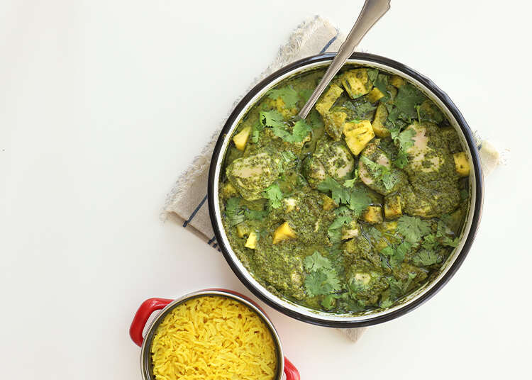 פרגיות ואננס בקרם כוסברה עם אורז צהוב. | אפרת ליכטנשטט