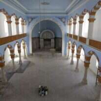 בית כנסת "מגן אברהם" בביירות במהלך השיפוץ, 2010. | AFP