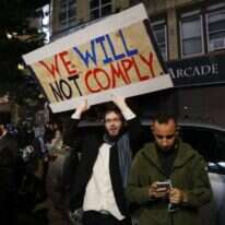 הפגנה יהודית בניו יורק, שבוע שעבר. | איי-אף-פי