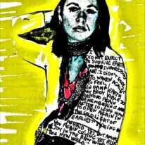 רוני סומק, לואיז גליק, הדפס מטופל, 2020