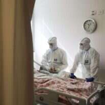 מחלקת קורונה בבי"ח שערי צדק. | EPA