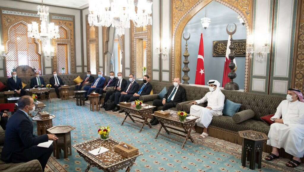 ארדואן ושליט קטאר, 2020. | AFP