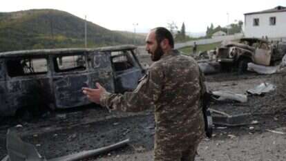 זירת הקרבות בקווקז. | גטי אימג'ס