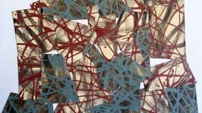 מירה צדר, "מצודה", אקריליק על נייר, 2016