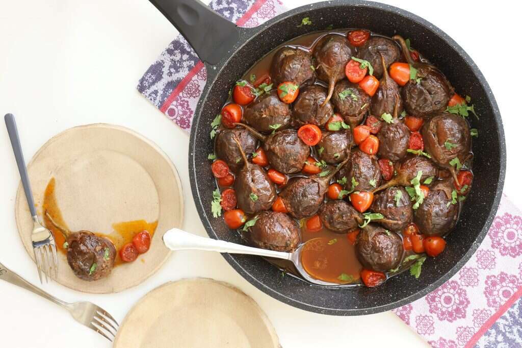 חצילונים ממולאים בשר. | אפרת ליכטנשטט חצילונים ממולאים בשר. | אפרת ליכטנשטט