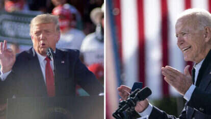 ג'ו ביידן ודונלד טראמפ. | EPA