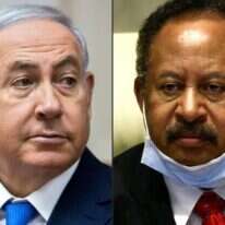 ראש ממשלת סודן עבדאללה חמדוק וראש הממשלה נתניהו. | AFP ראש ממשלת סודן עבדאללה חמדוק וראש הממשלה נתניהו. | AFP