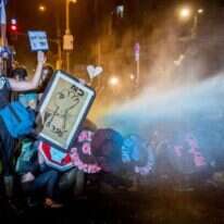 ההפגנות בבלפור. | יונתן זינדל, פלאש 90