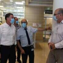 פרופ' חזי לוי (במרכז) בביקור בברזילי עם השר אדלשטיין באוגוסט. | דוד אביעוז, דוברות ברזילי