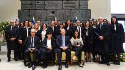 טקס השבעת שופטים שהתקיים בבית הנשיא ב-2017. | מארק ניימן לע"מ