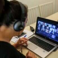 שיעור בזום, ארכיון. | פלאש 90