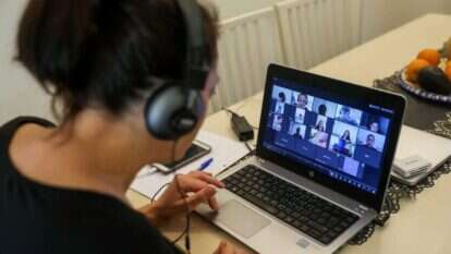 שיעור בזום, ארכיון. | פלאש 90