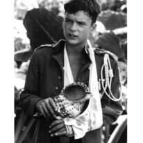 ברחמן מעריך את יצירתו המפורסמת של ויליאם גולדינג על טבע האדם, אך טוען כי הוא קורבן של התקופה והנסיבות. הסרט "בעל זבוב", 1990. | גטי אימג'ס