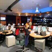 אולפן ערוץ 10, ארכיון. | משה שי, פלאש 90 אולפן ערוץ 10, ארכיון. | משה שי, פלאש 90