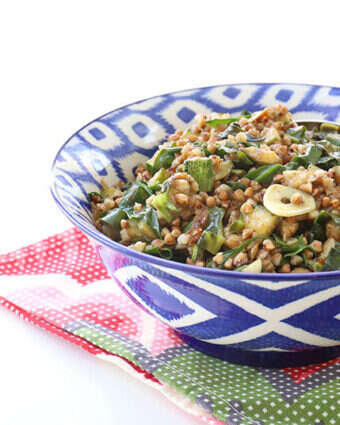 תבשיל כוסמת, זוקיני ותרד. | אפרת ליכטנשטט