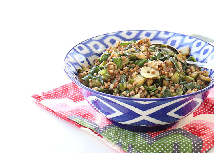 תבשיל כוסמת, זוקיני ותרד. | אפרת ליכטנשטט