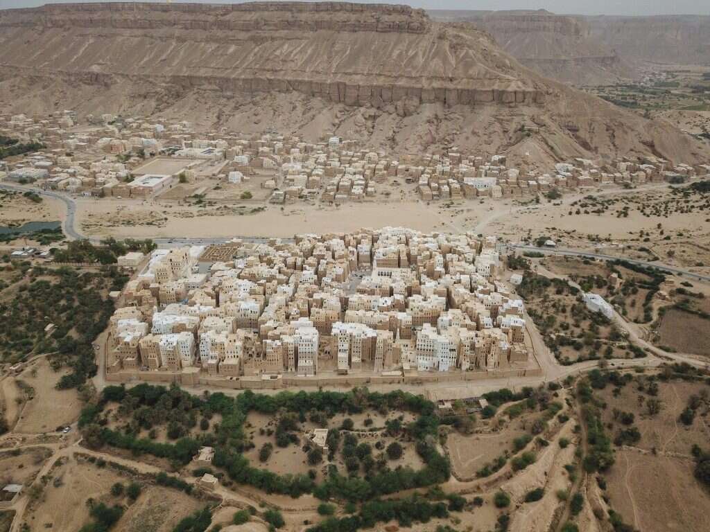 העיר שיבאם בתימן, בוואדי חצרמוות. | AFP