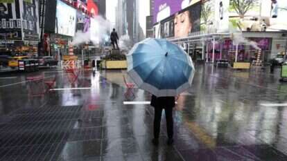 טיימס סקוור בניו־יורק, לפני שבועיים. | AFP טיימס סקוור בניו־יורק, לפני שבועיים. | AFP