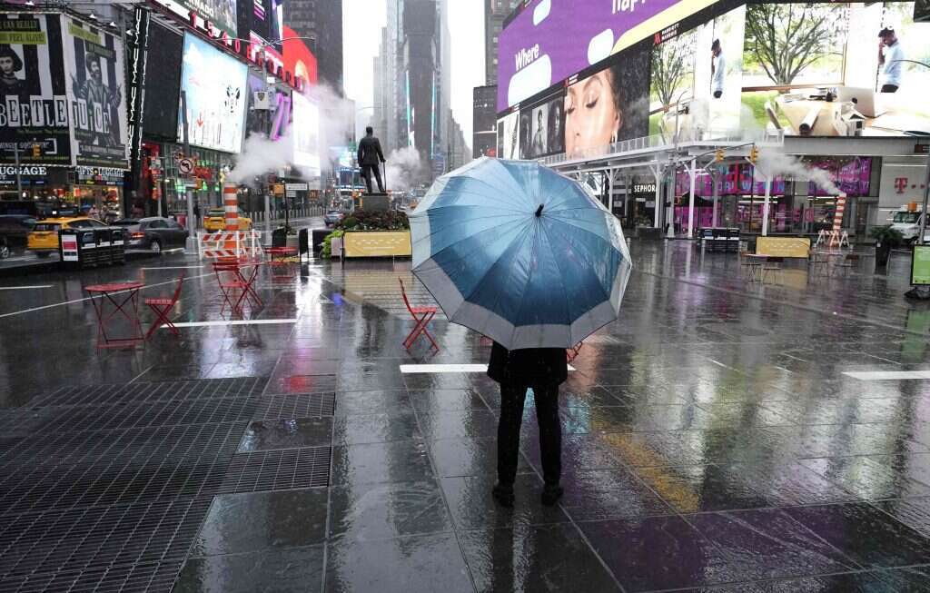 טיימס סקוור בניו־יורק, לפני שבועיים. | AFP