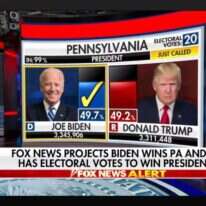 רגע ההכרזה בפוקס ניוז. | מסך מתוך פוקס ניוז