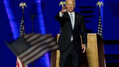 ג'ו ביידן בנאום הניצחון. | AFP