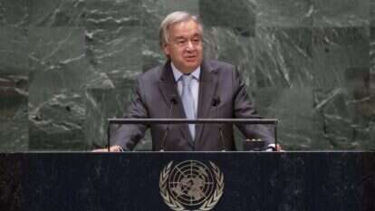 מזכ"ל האו"ם אנטוניו גוטרש. | EPA