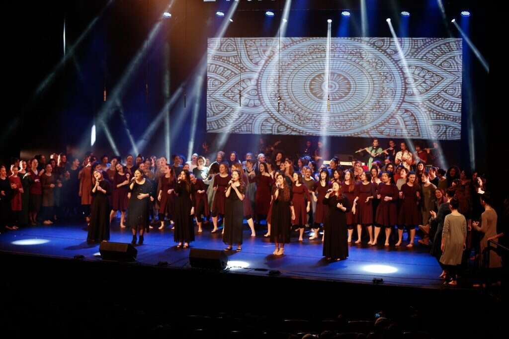 המופע השנתי של אולפנת שירת הים. "השנה המורים יצרו סנדאות מוזיקליות דרך הזום".