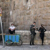 כוח שיטור בעיר העתיקה. למצולמים אין קשר לכתבה. | EPA