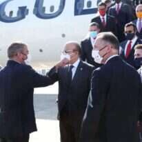 נחיתת המשלחת הבחריינית בישראל. | תמונות מירי שמעונוביץ, משרד החוץ