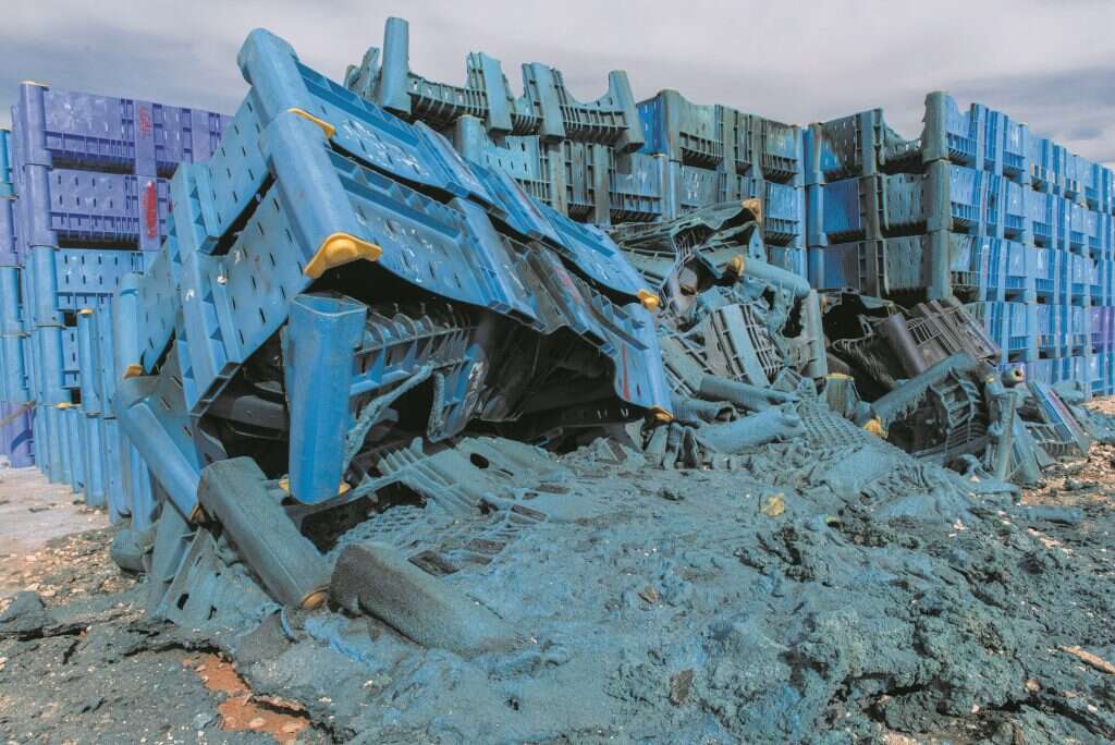 שריפת מכלי פרי של בית האריזה רפקור בגליל העליון