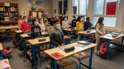 תלמידים בבית ספר יסודי בצרפת. | AFP