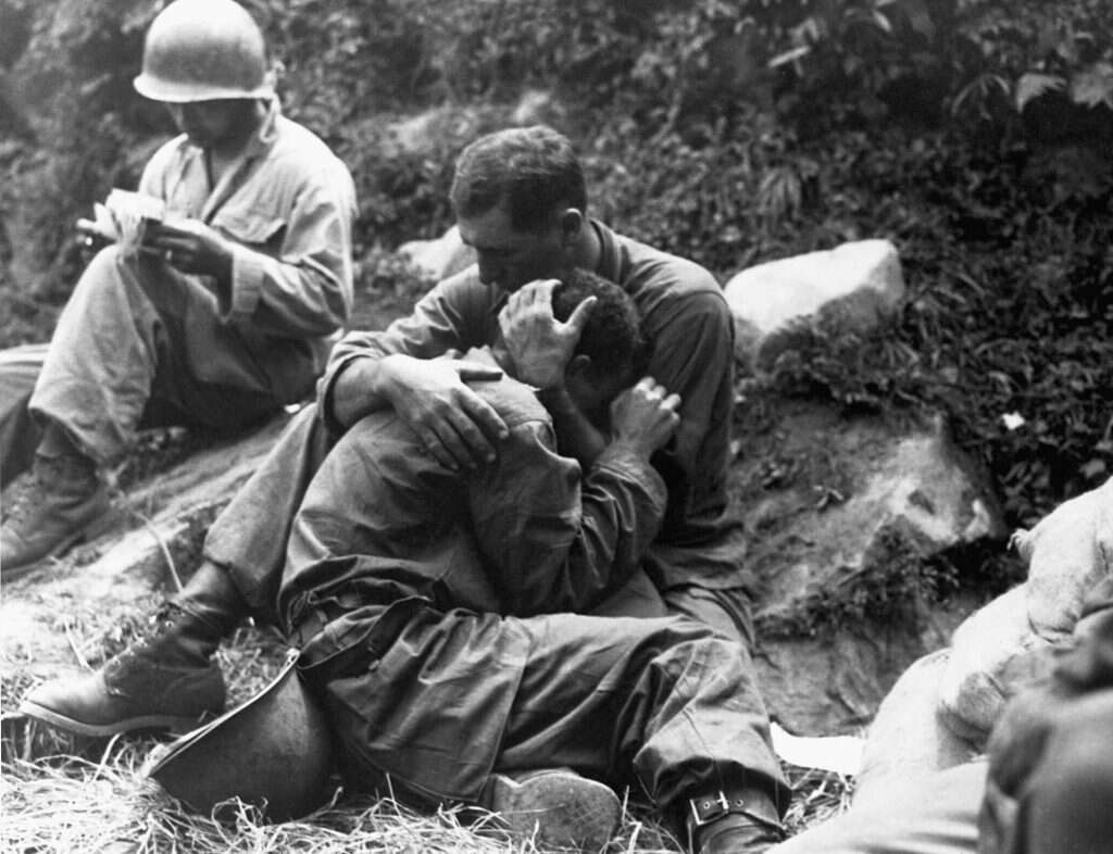 רק אחרי מלחמת וייטנאם הפכה הפוסט־טראומה לאבחנה רשמית. חיילים במלחמת קוריאה. | גטי אימג'ס