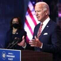 ביידן במסיבת עיתונאים בדלאוור, השבוע. | AFP