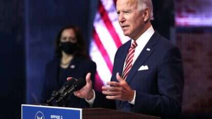 ביידן במסיבת עיתונאים בדלאוור, השבוע. | AFP