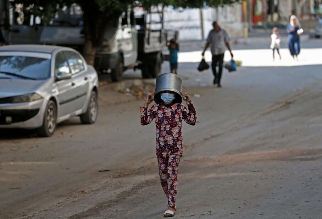 ילדה ברצועת עזה. | AFP