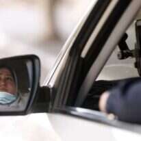 נאללה אבו ג'בה במונית. | AFP