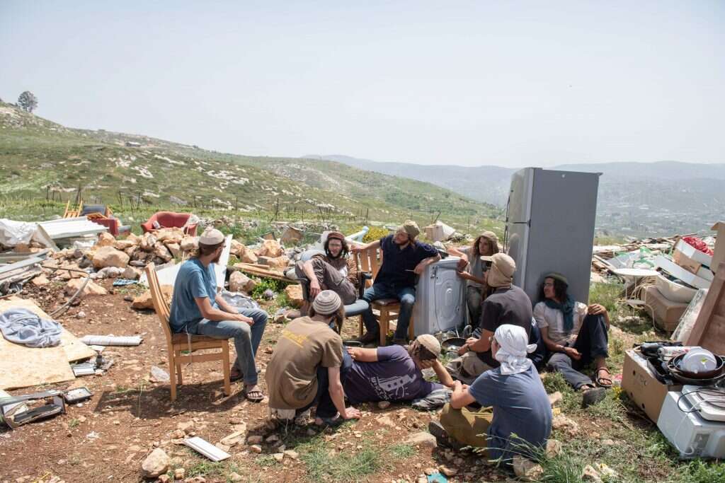 גבעת קומי אורי ביצהר אחרי פינוי. למצולמים אין קשר לכתבה | שריה דיאמנט, פלאש 90