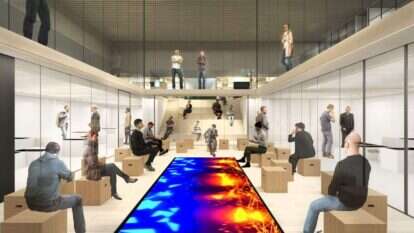 מרכז סדנאות לחשיבה קבוצתית בהשראה החכמים. הדמיה באדיבות חברת דיסק־אין