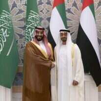 יורש העצר הסעודי מוחמד בן סלמאן ונשיא איחוד האמירויות מוחמד בן זאיד | AFP יורש העצר הסעודי מוחמד בן סלמאן ונשיא איחוד האמירויות מוחמד בן זאיד | AFP